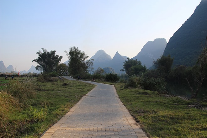 Promenade en vélo dans la campagne de Yangshuo