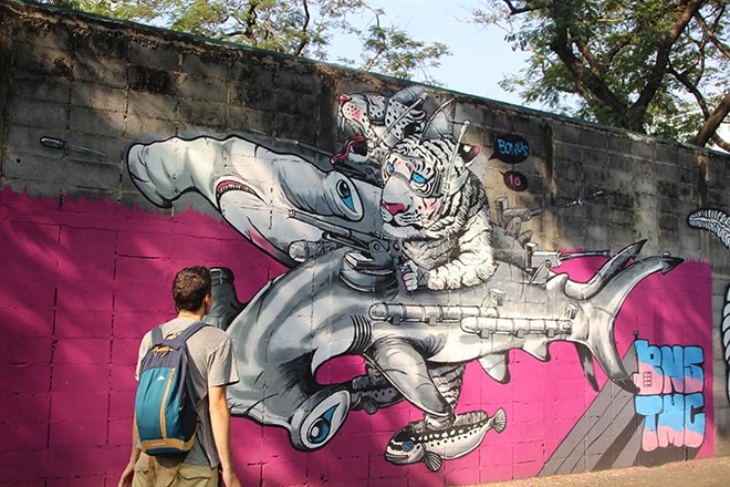 Bangkok Street Art tigre