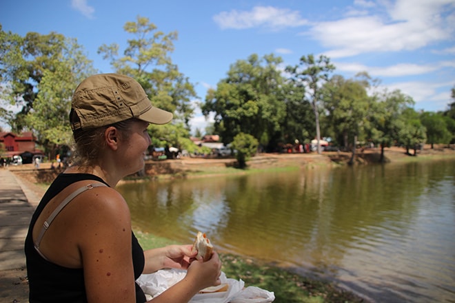 Siem Reap Temples Angkor Cambodge pique nique sur le lac