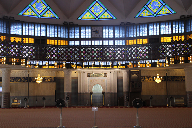 Salle de prière Mosque Masjid Negara Kuala Lumpur