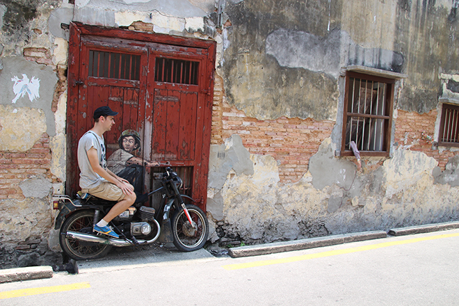 Tom Moto Street Art Penang Malaisie