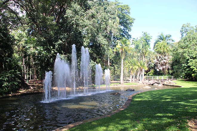 Fontaine Jardin Botanique Darwin Australie