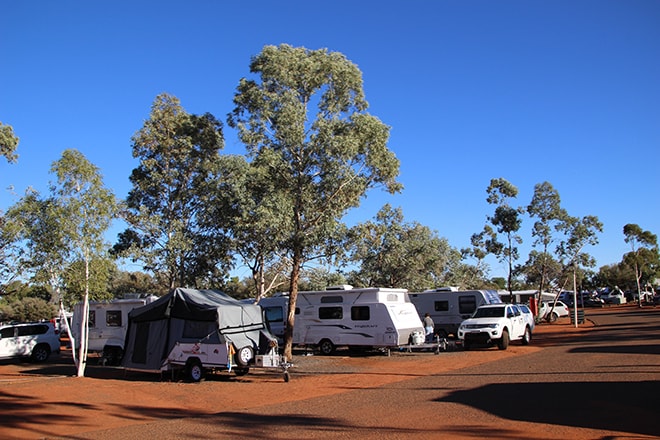 Emplacement powered camping Uluru