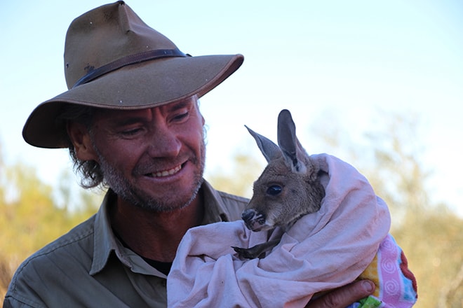 Kangaroo Sanctuary bebe Alice Springs