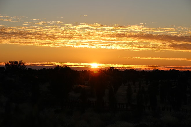 Lever de soleil Uluru