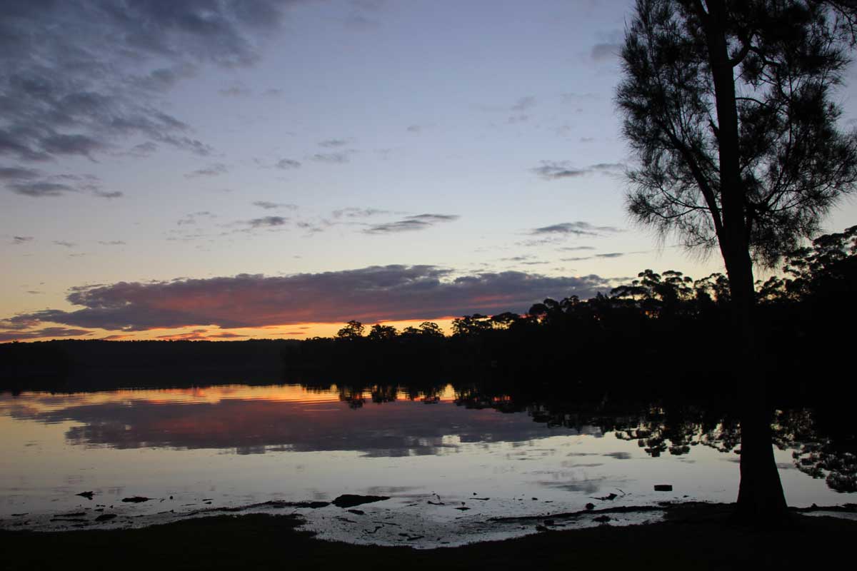 Coucher de soleil Wallaga Lake