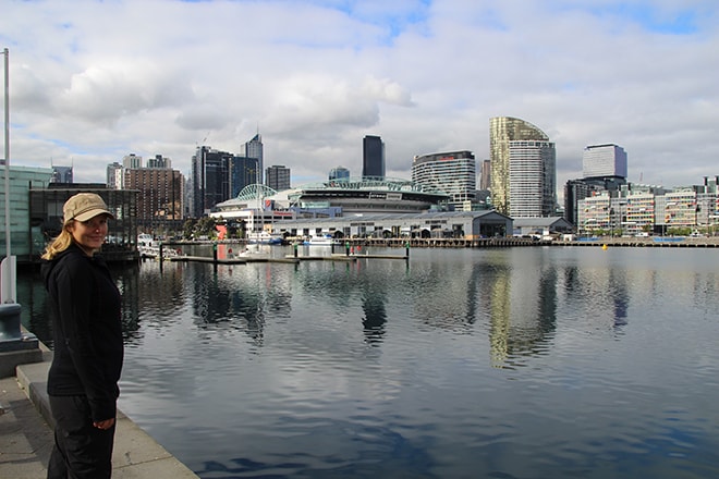 Elo et les docklands Melbourne Australie