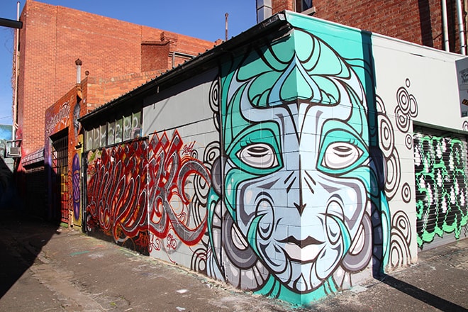 Mural Fitzroy Melbourne Australie