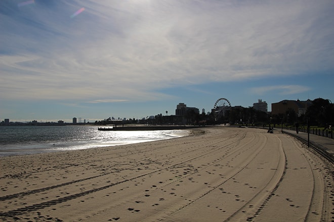 Plage Saint kilda Melbourne Australie