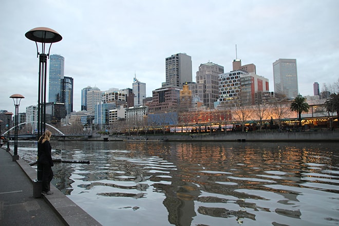 Quai de la Yarra Melbourne Australie