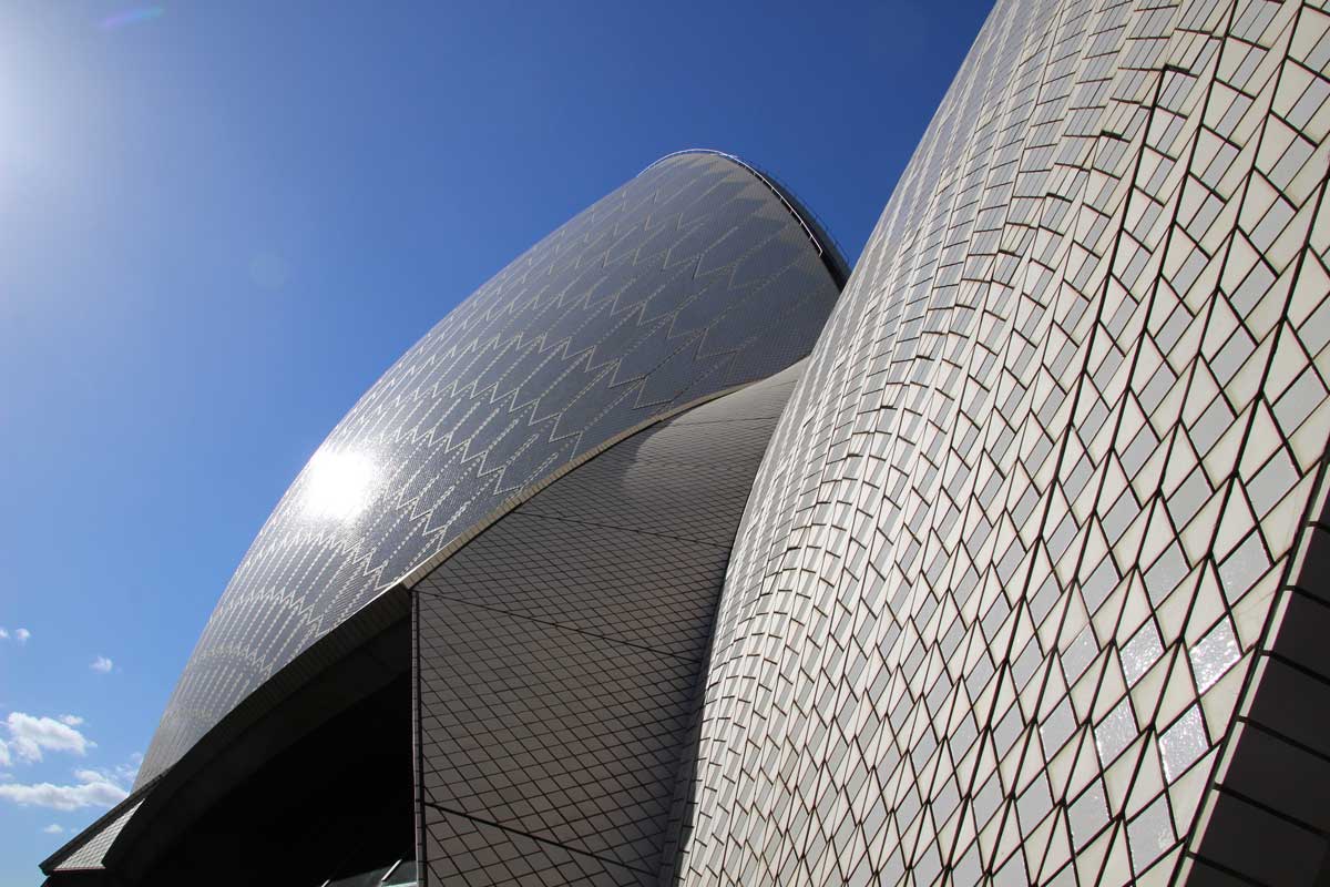 Architecture toit opera Sydney Australie