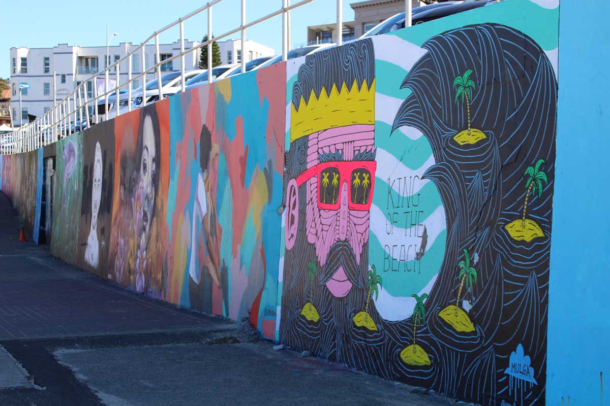 Mur Street Art Bondi Beach Sydney Australie