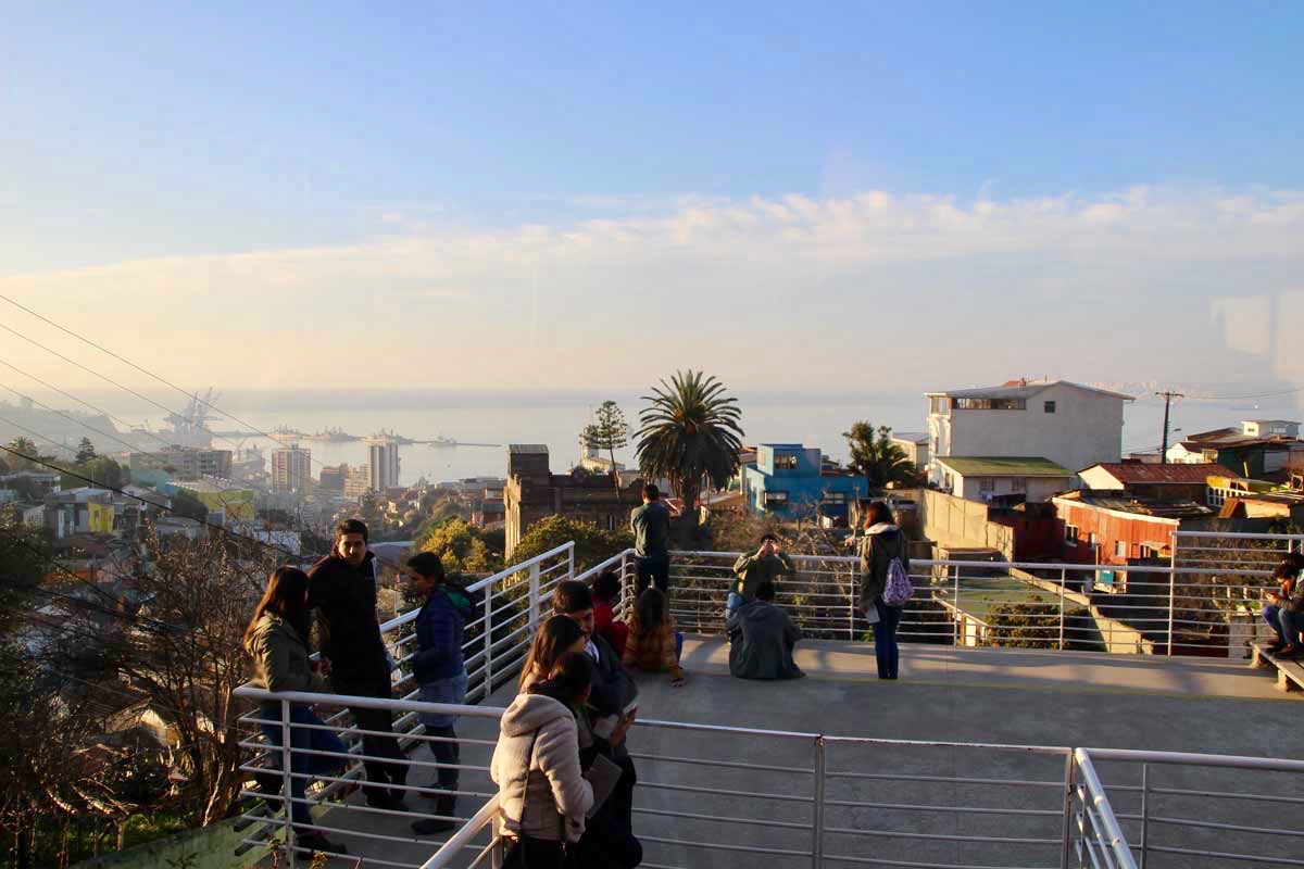 Terrasse maison Neruda Valparaiso Chili