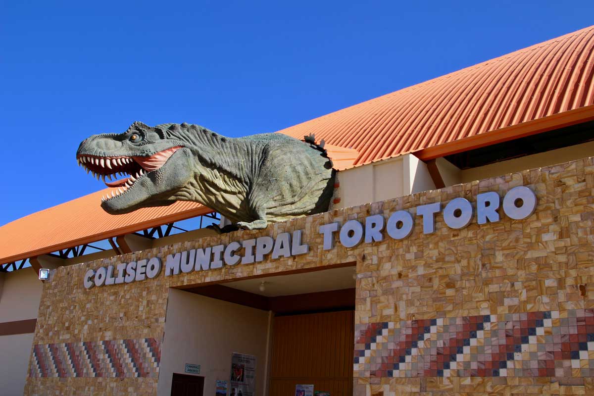 Dinosaure colisee Toro Toro Bolivie