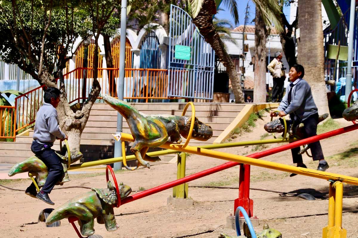 jeux dinosaures Sucre Bolivie