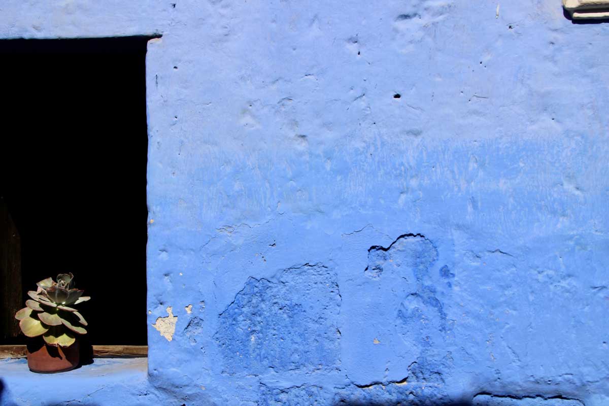 mur bleu Couvent Santa Catalina Arequipa