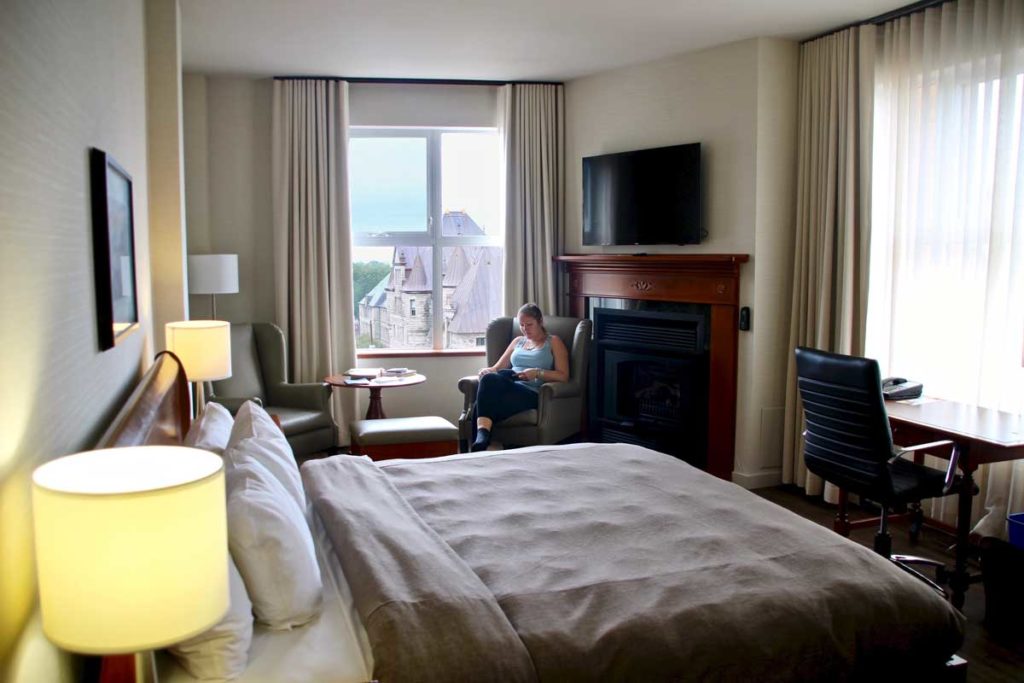 Chambre à l'Hôtel Château Laurier à Québec