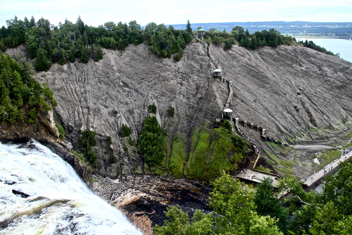 escalier chute montmorency quebec