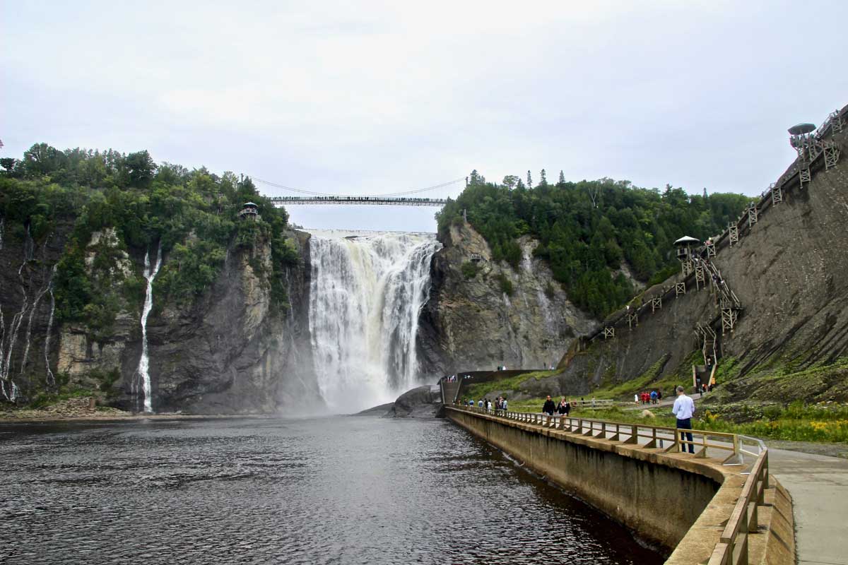 parcours chute montmorency quebec