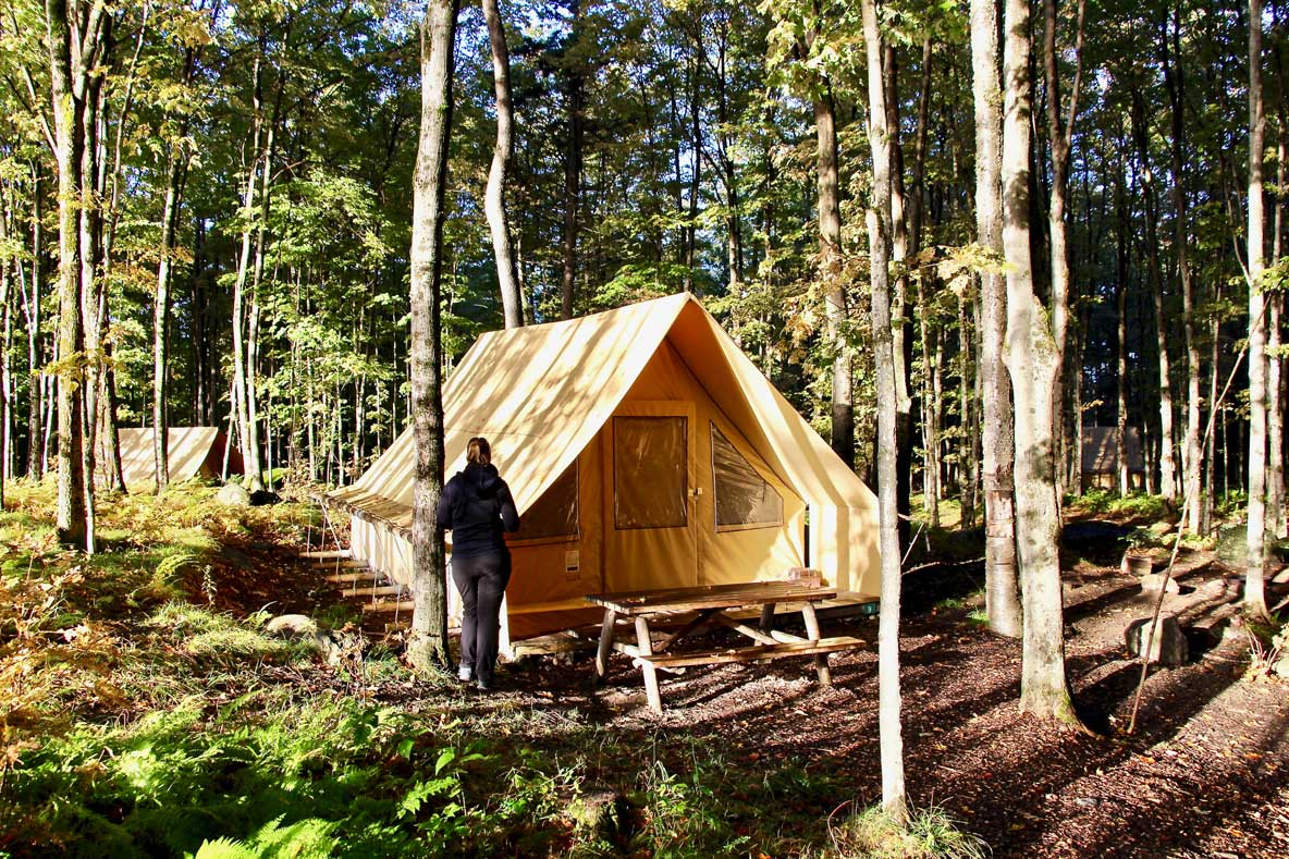 tente canadienne hutopia sutton québec