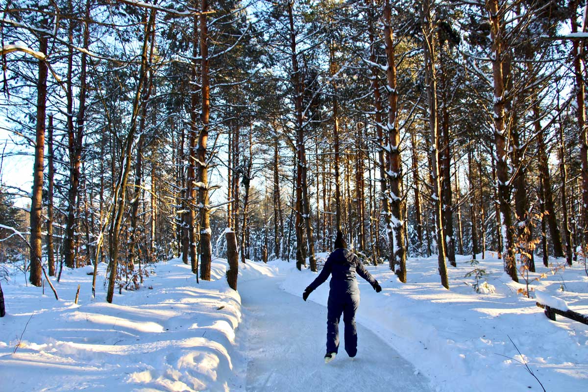 patin à glace au domaine de la foret perdue à trois rivieres