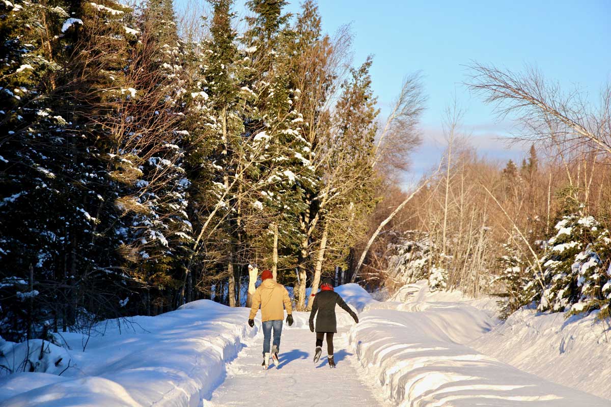 patin à glace au domaine de la foret perdue à trois rivieres