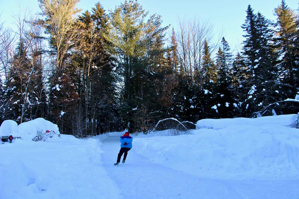 patin à glace au domaine de la foret perdue à trois rivieres