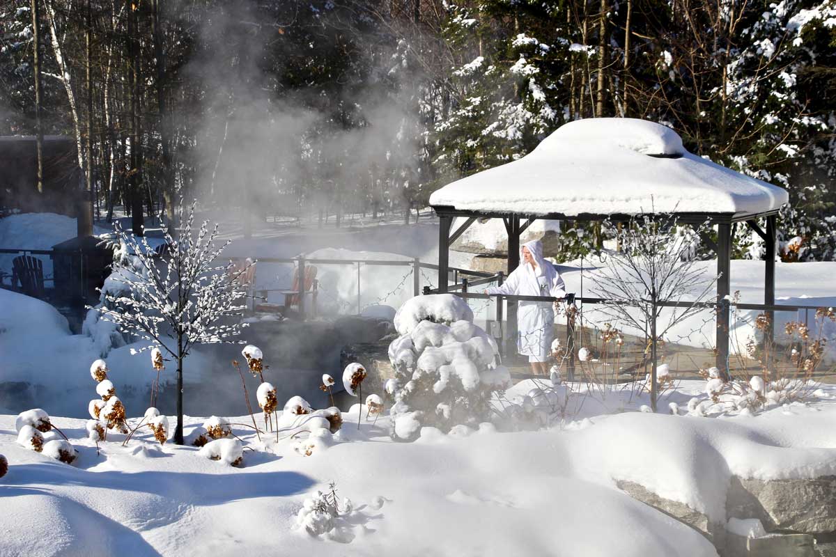 spa KiNipi en hiver à trois rivieres