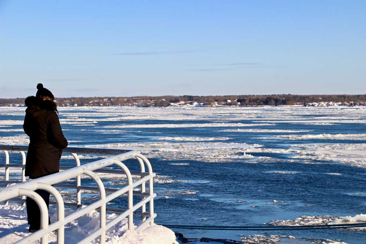 vue sur le fleuve du saint laurent à trois rivieres