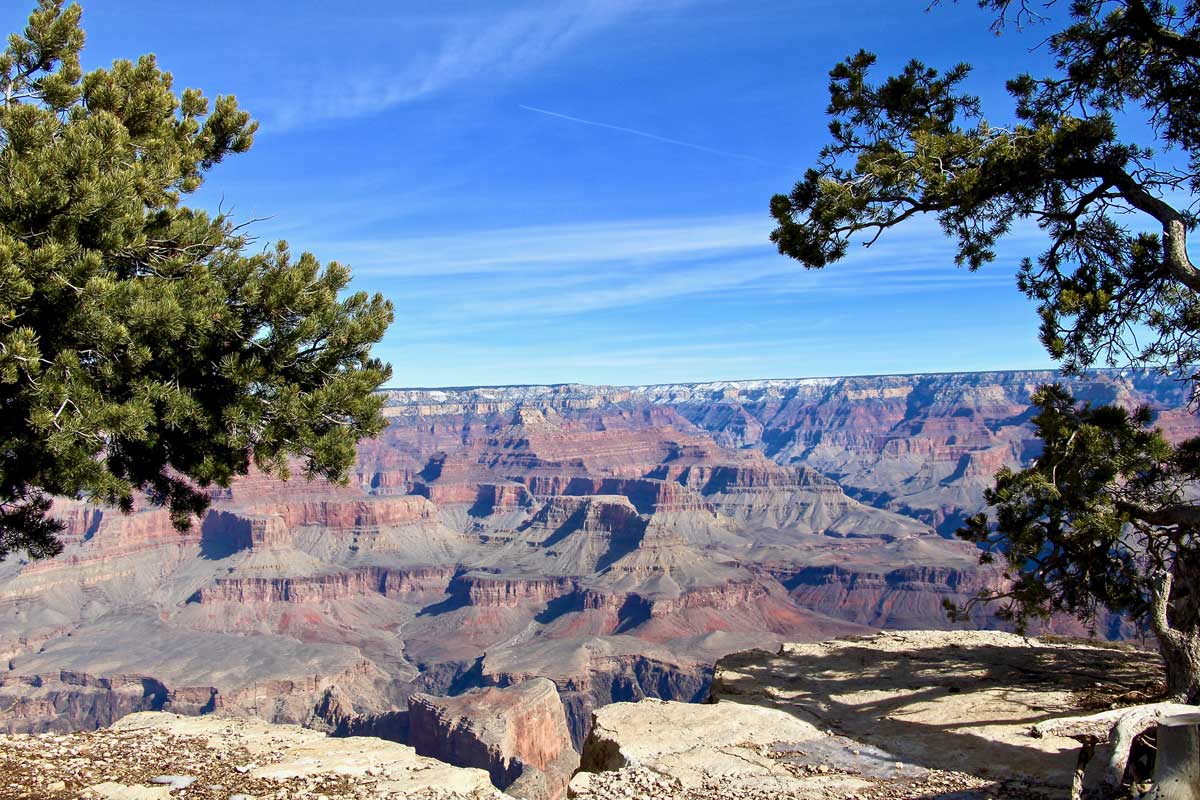 vue grand canyon usa hiver