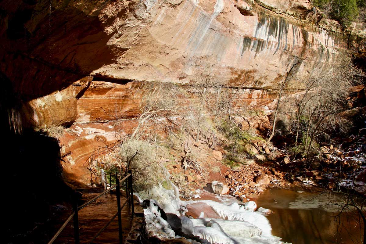 cascade Lower Emerald Pool Zion