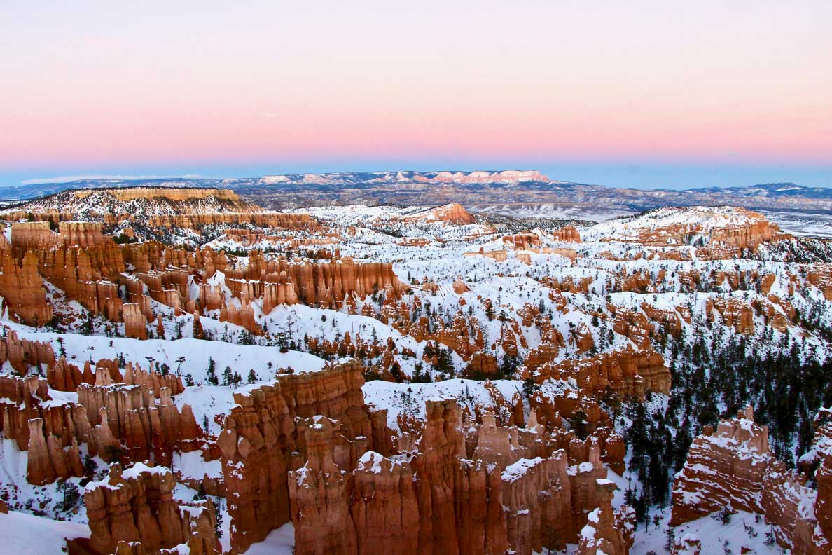 coucher soleil bryce canyon