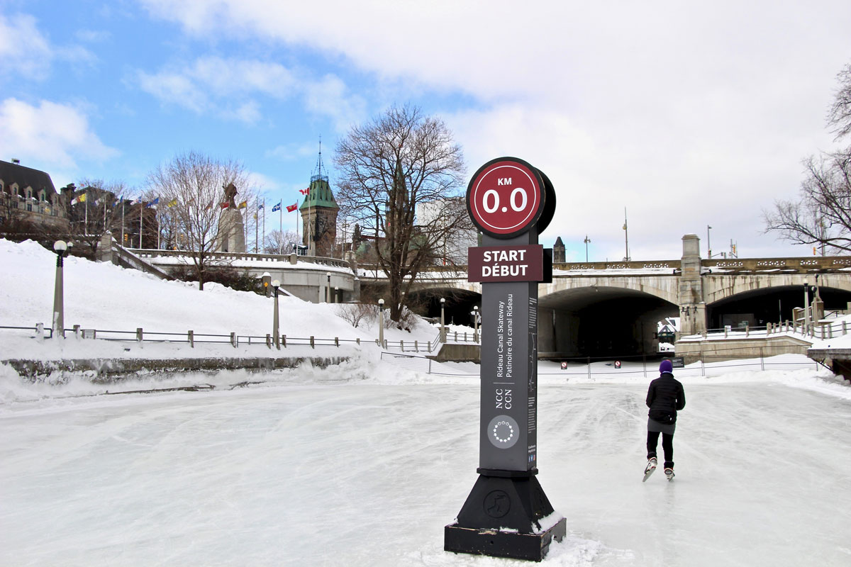 Canal Rideau patinoire Ottawa