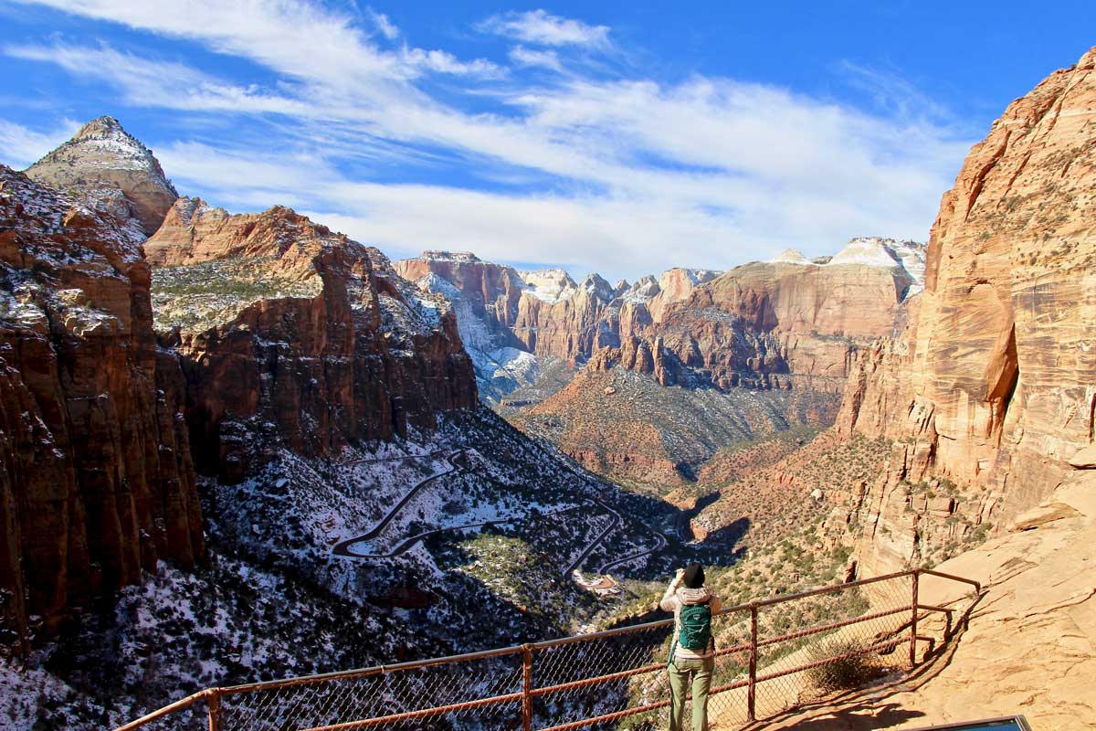 vue panoramique Canyon Zion