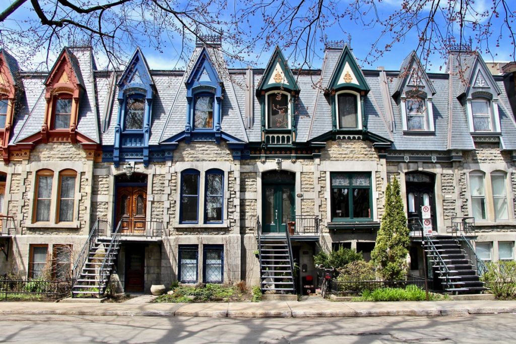 maisons colorées plateau montreal