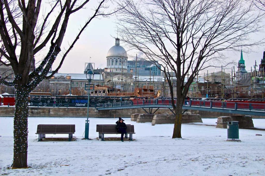 vieux montreal hiver