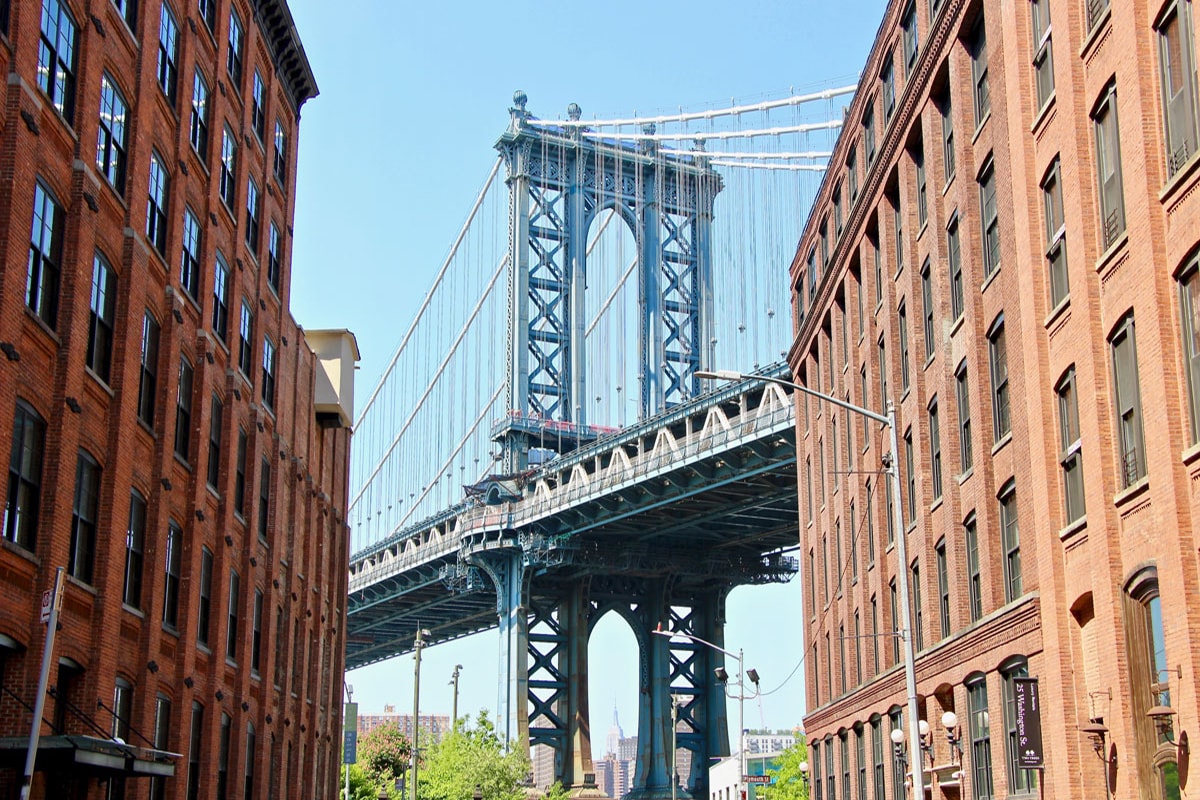 Photo Pont entre les immeubles Visiter Brooklyn en 2 jours