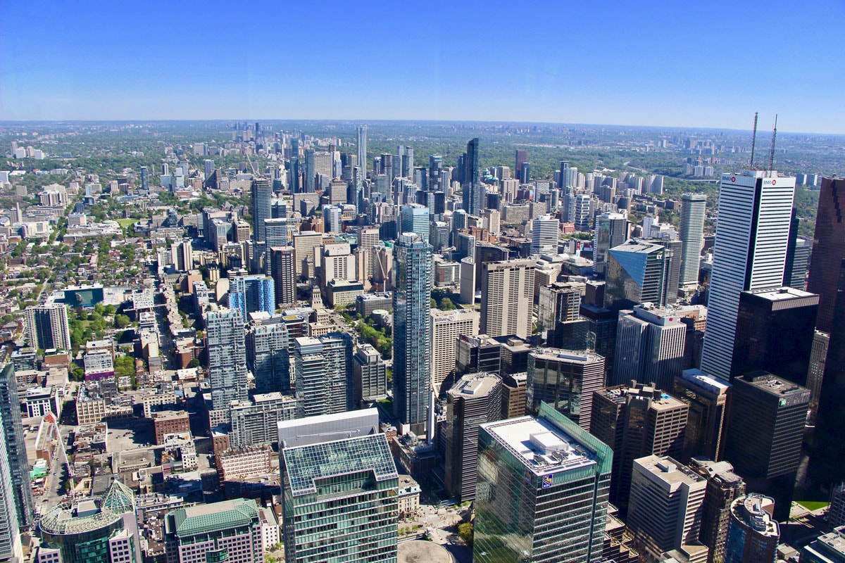 Downtown depuis la CN Tower Toronto