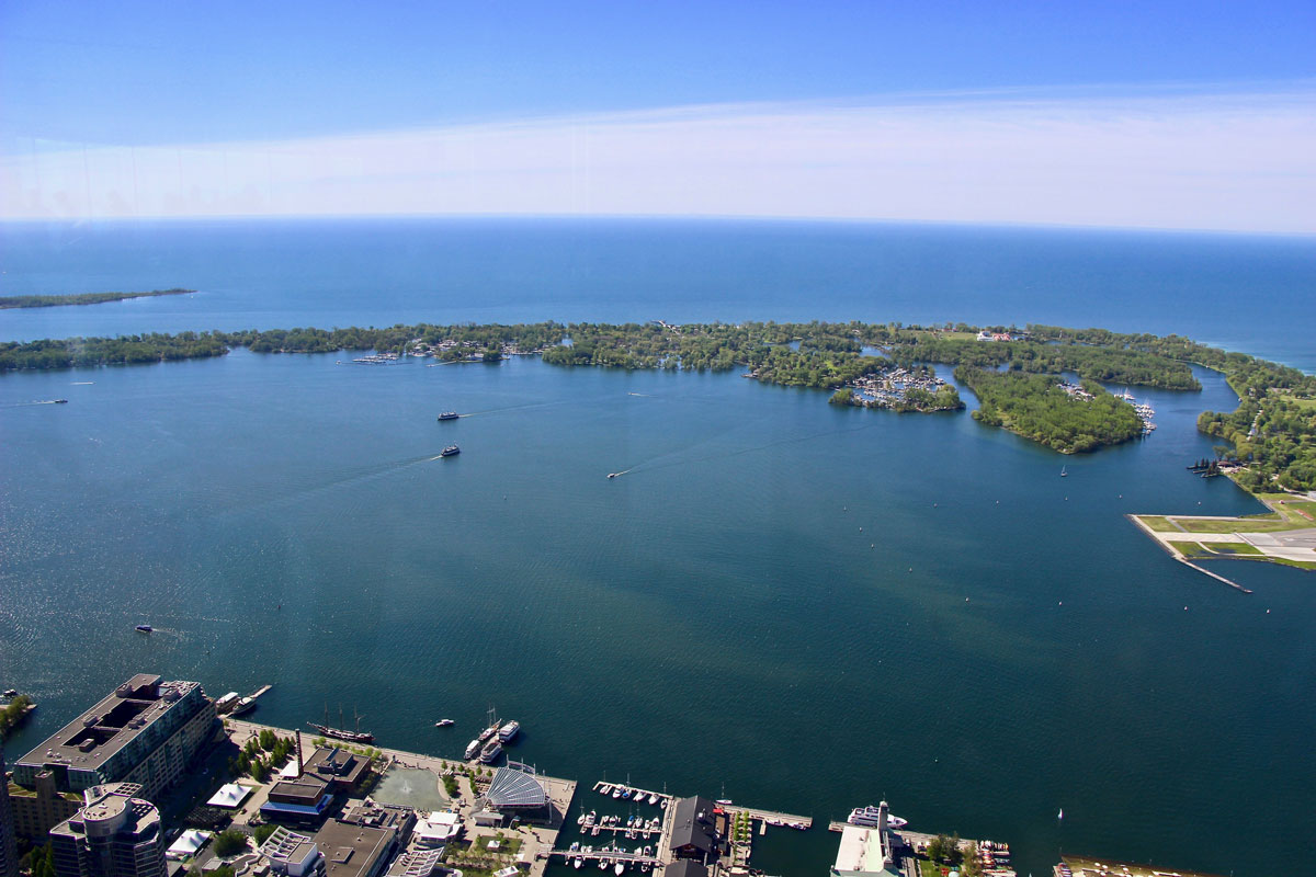 Iles de Toronto depuis la CN Tower