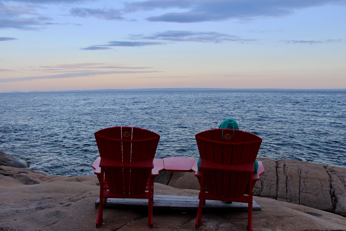 Coucher de soleil les Escoumins Quebec