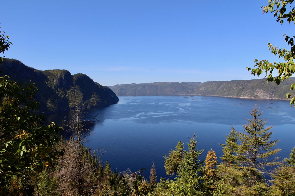 Fjord du Saguenay Quebec vue du haut