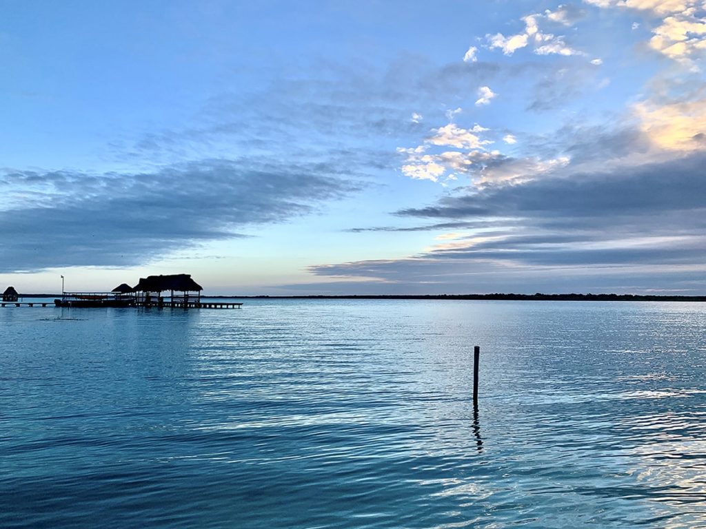 Coucher de soleil Lagune Bacalar