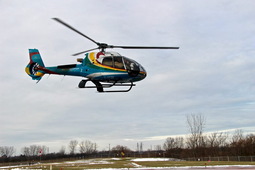 survol hélicoptère chutes niagara