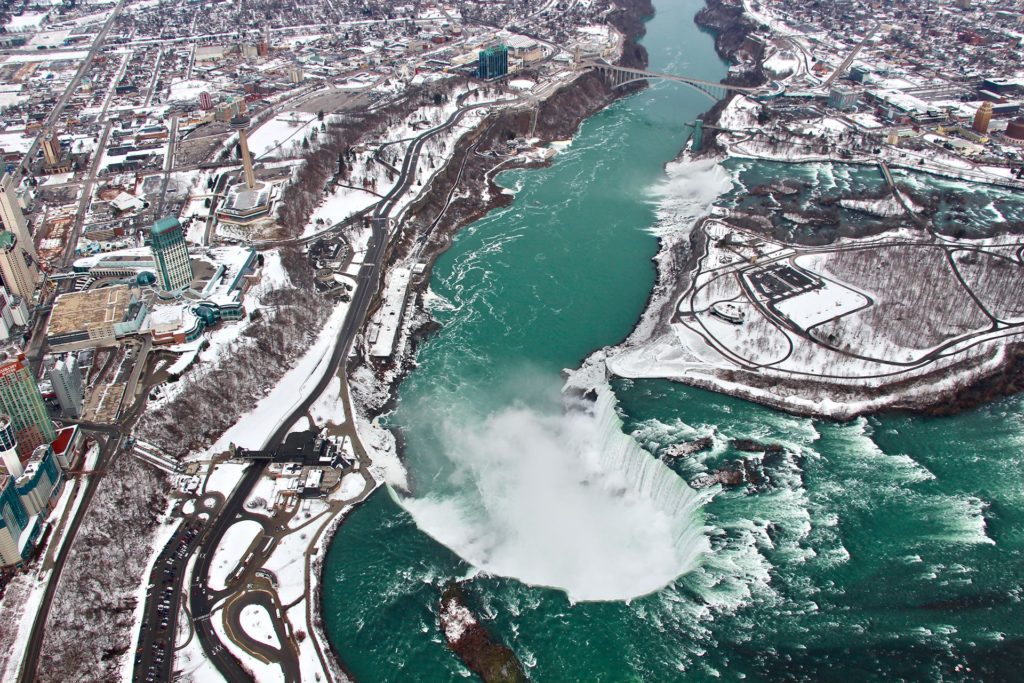 survol helicoptere chutes niagara