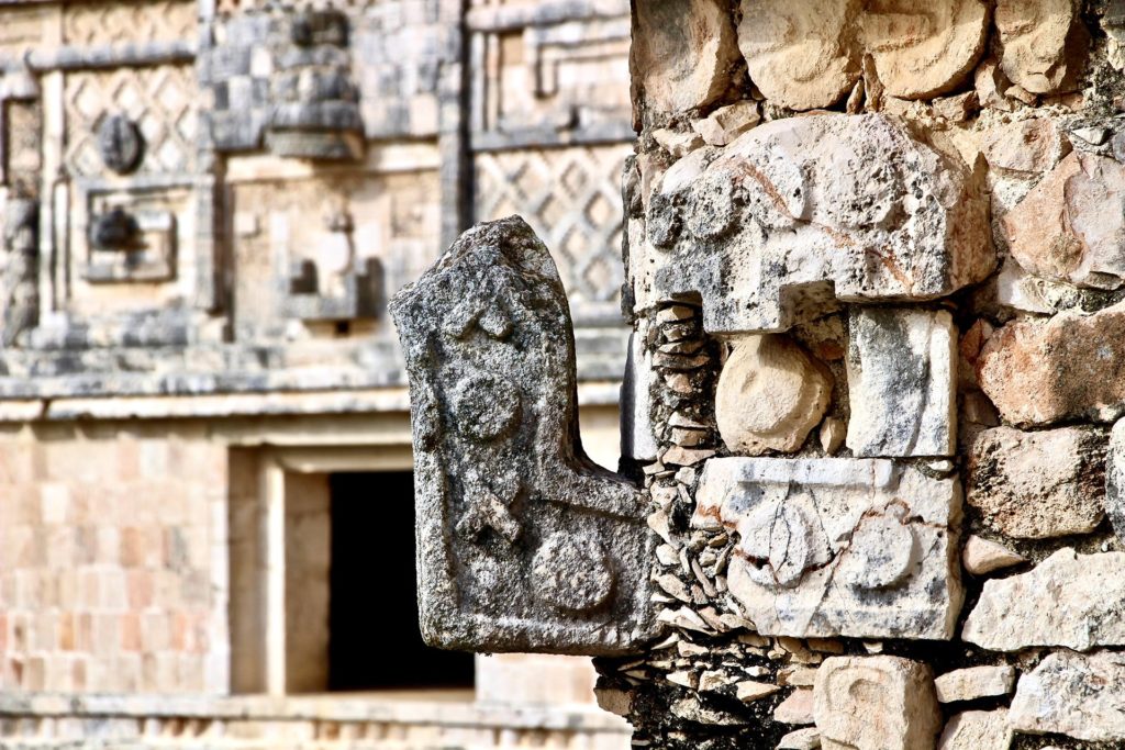 Detail ruines Uxmal