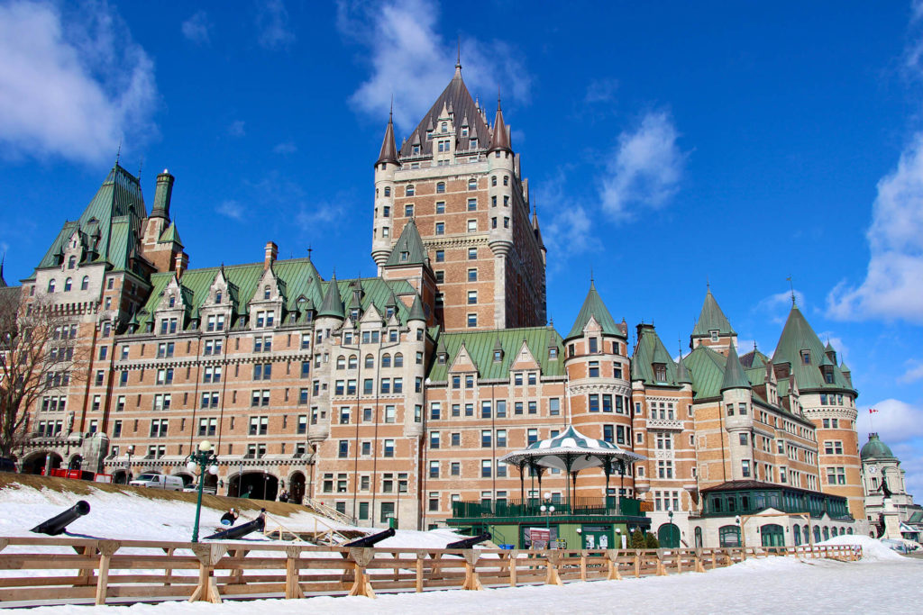 chateau frontenac quebec hiver