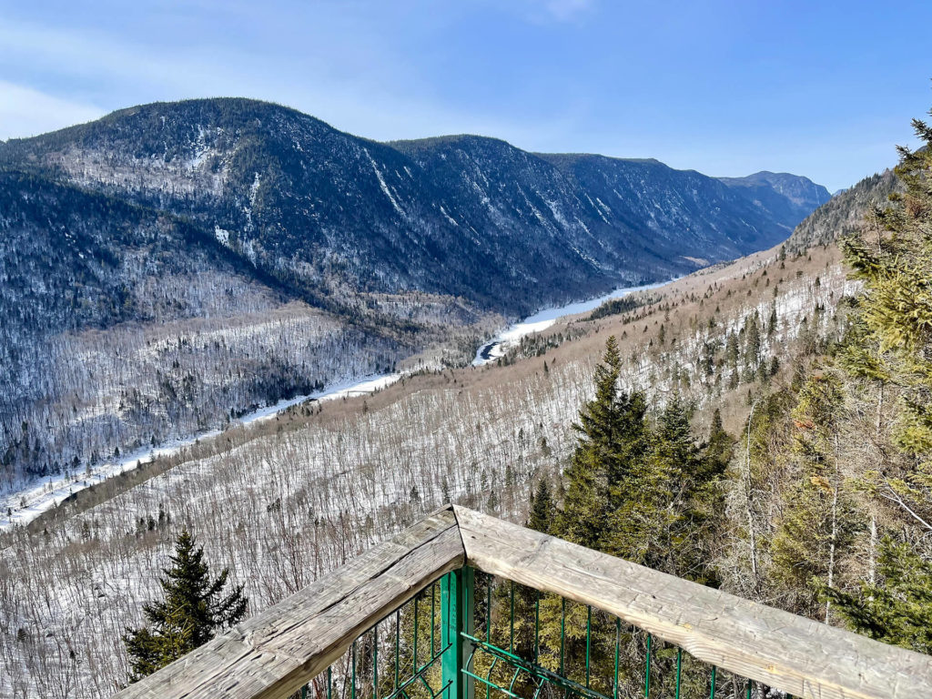 panorama les loups parc jacques cartier quebec