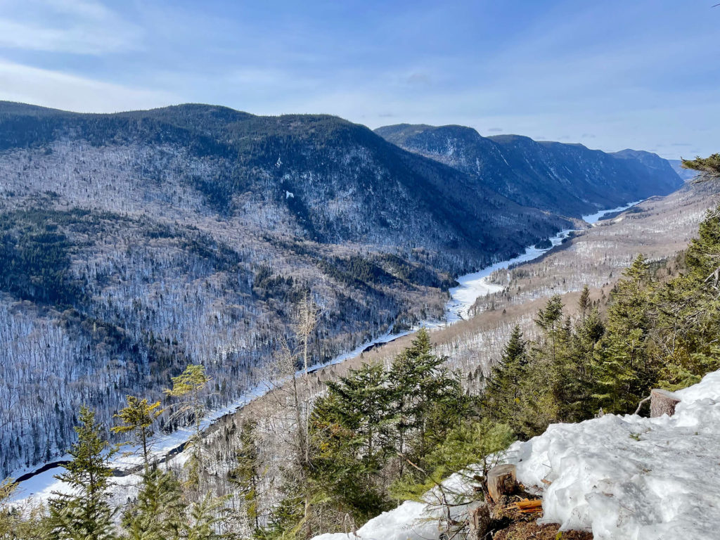 panorama les loups parc jacques cartier quebec