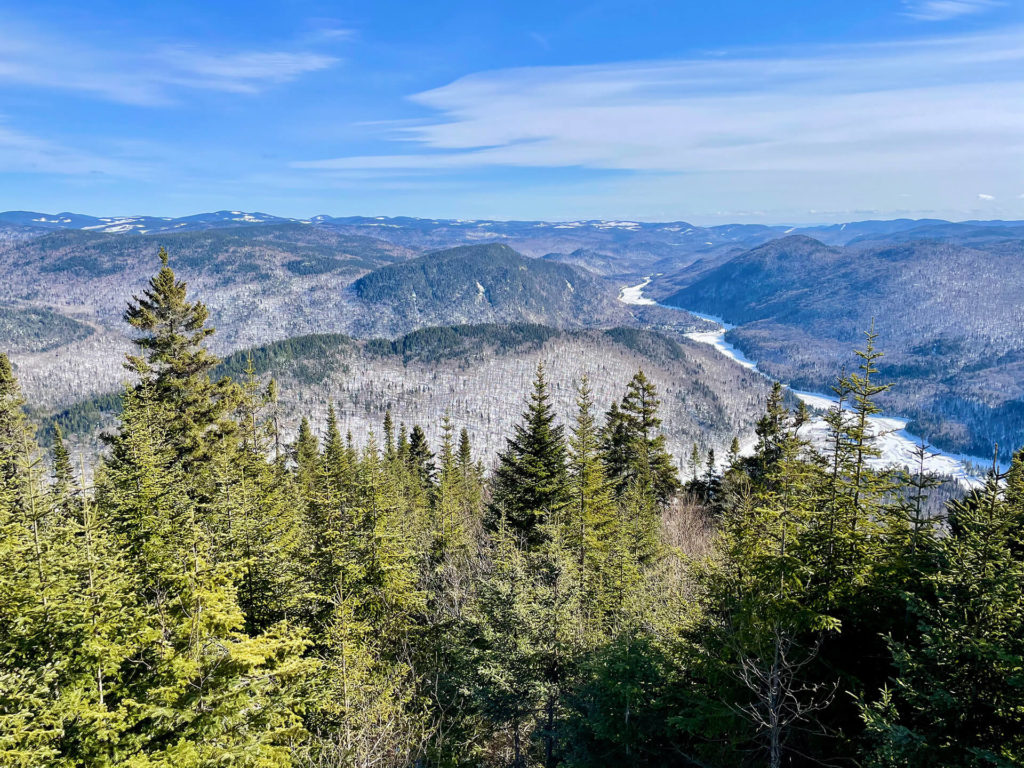 panorama les loups parc jacques cartier quebec