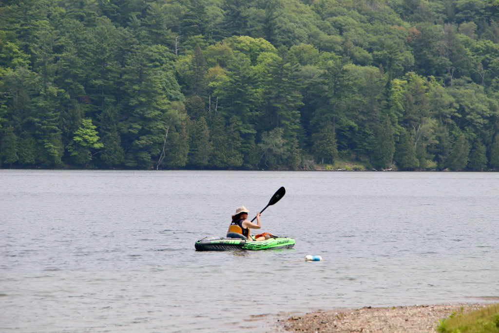 kayak dans le parc de la gatineau